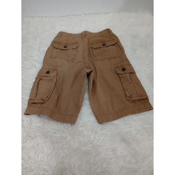 Arizona Jeans Two Shorts  Khaki Beige Cargo Pockets Classic Fit Size 26 - Picture 8 of 16